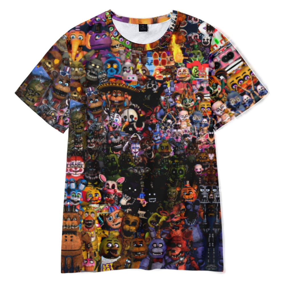 Five Nights At Freddy's Merch T-Shirt Summer For Women/Men Short Sleeve TShirt Casual Tee Streetwear Top
